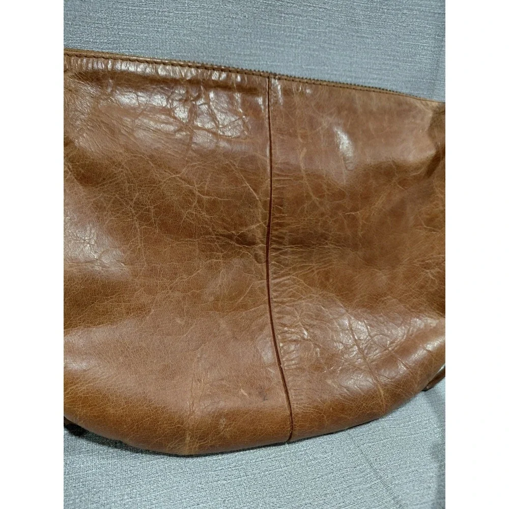 Born Hobo Shoulder Bag Brown Adjustable Strap Lace Up Sides